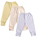KIT 3 Peças Calça/Mijão RN/P/M/G Culote Suedine Pé Reversível 100% Algodão