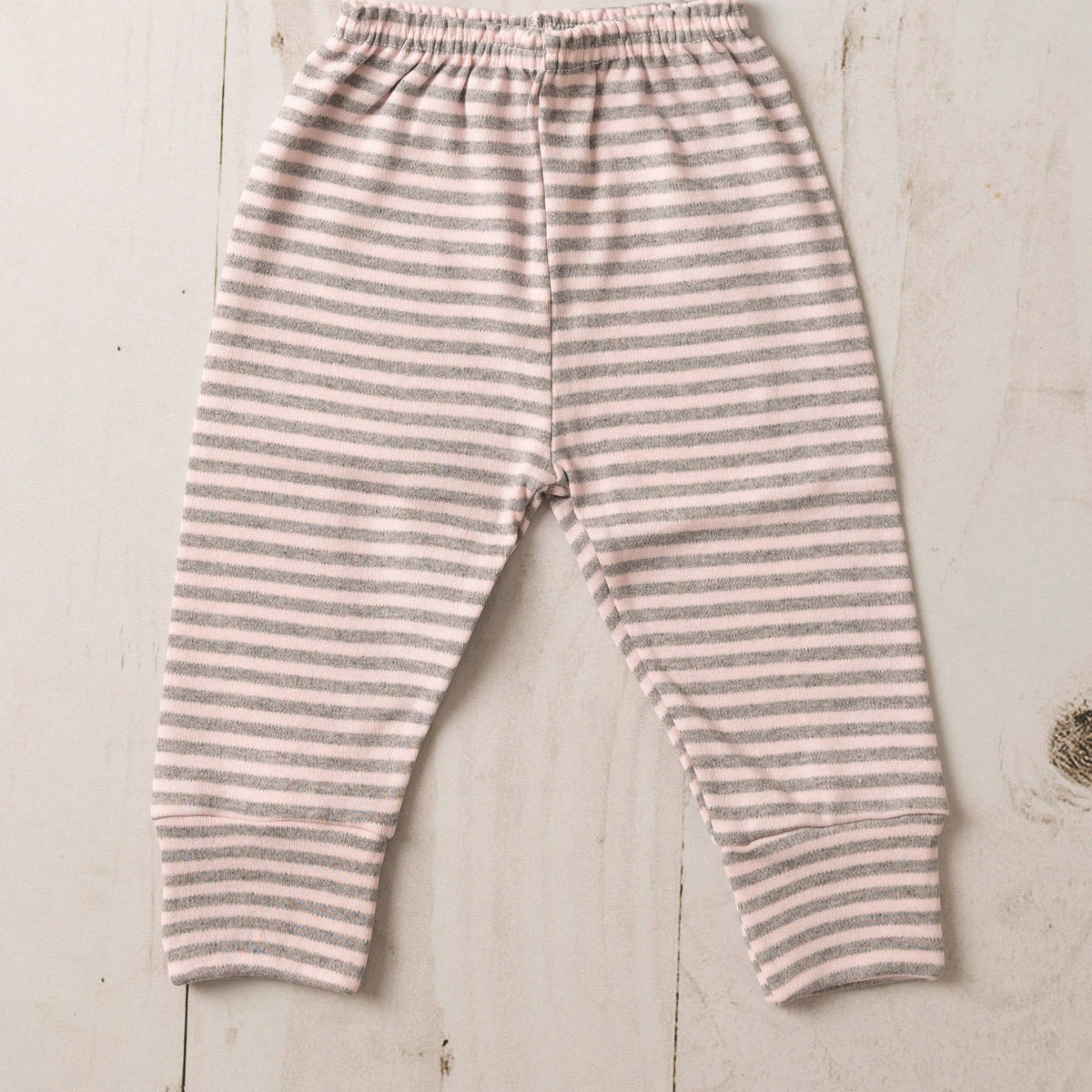 Calça / Mijão Bebê / Culote RN/P/M/G Suedine Listrado 100% Algodão