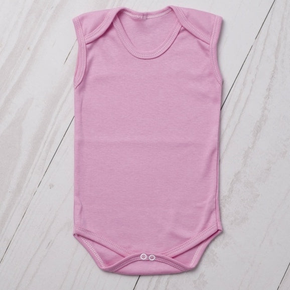 Body Bebê Regata RN/P/M/G Anos Suedine 100% Algodão