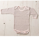 Body Bebê Manga Longa RN/P/M/G Listrado Suedine 100% Algodão
