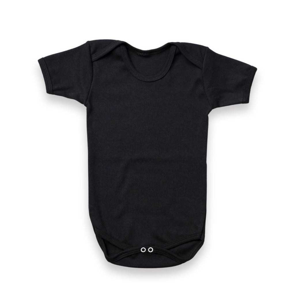 Body Bebê Manga Curta RN/P/M/G Suedine 100% Algodão
