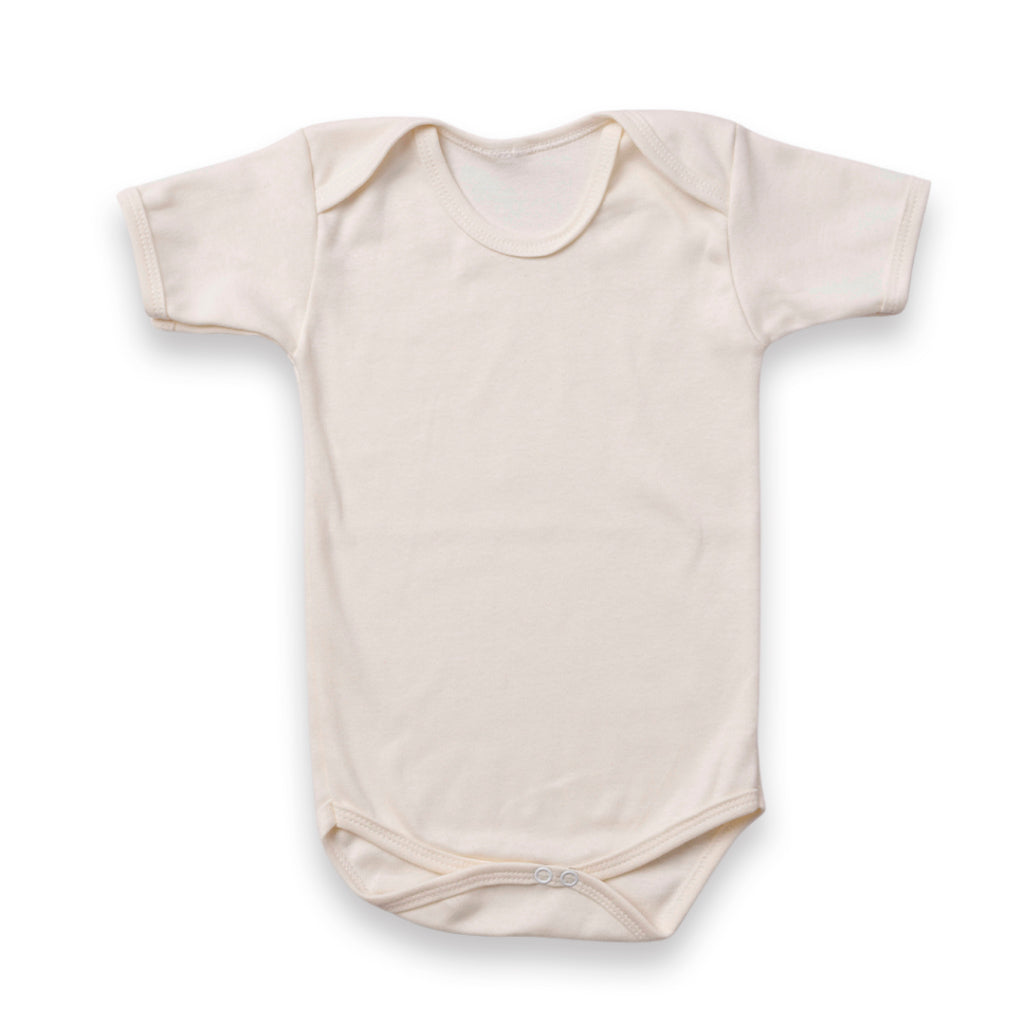 Body Bebê Manga Curta RN/P/M/G Suedine 100% Algodão