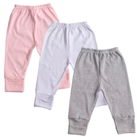 KIT 3 Peças Calça/Mijão RN/P/M/G Culote Suedine Pé Reversível 100% Algodão