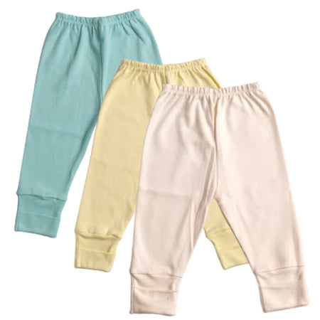 KIT 3 Peças Calça/Mijão RN/P/M/G Culote Suedine Pé Reversível 100% Algodão