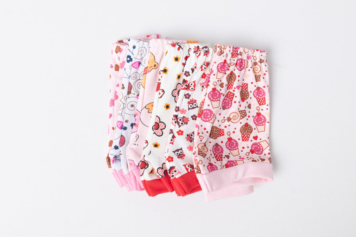 Kit 3 Short Tapa Fralda RN/P/M/G Suedine 100% Algodão Estampas Variadas