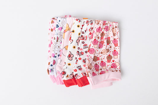 Kit 3 Short Tapa Fralda RN/P/M/G Suedine 100% Algodão Estampas Variadas