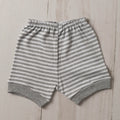 Short Tapa Fralda RN/P/M/G Suedine Listrado 100% Algodão