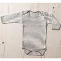 Body Bebê Manga Longa RN/P/M/G Listrado Suedine 100% Algodão