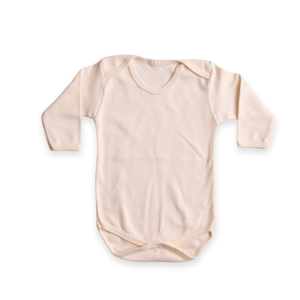 Body Bebê Manga Longa RN/P/M/G Suedine 100% Algodão